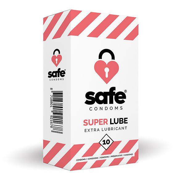 SAFE – Condooms Super Lube Extra Glijmiddel (10 stuks)