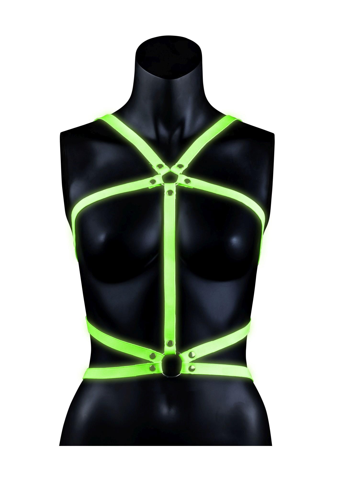 Body Harness – Glow in the Dark – Neon Green/Black – S/M