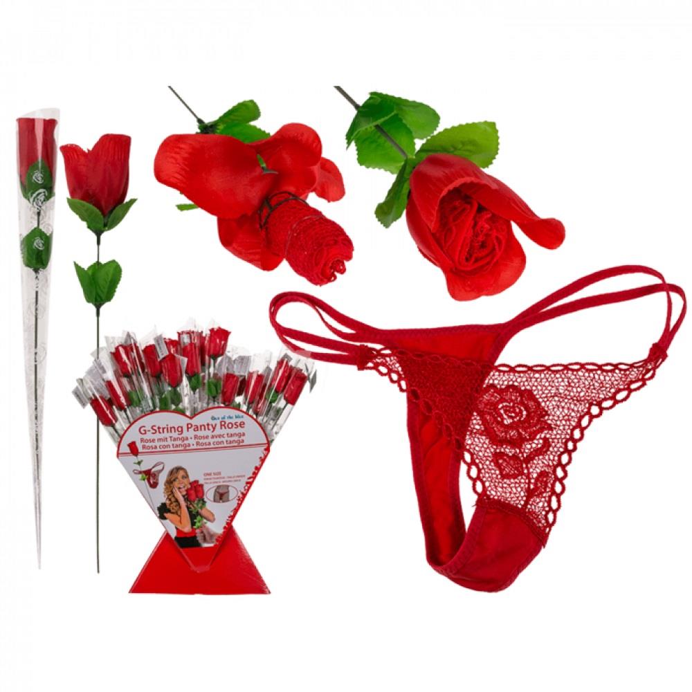 Rose with red G- string