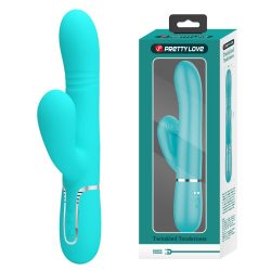 PRETTY LOVE – Mariana light blue, 7 vibration functions, 7 thrusting settings, 4 rolling functions, 4 nodding functions