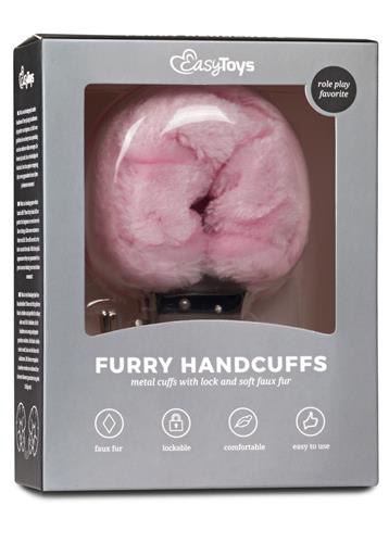 Kajdanki-furry handcuffs – pink