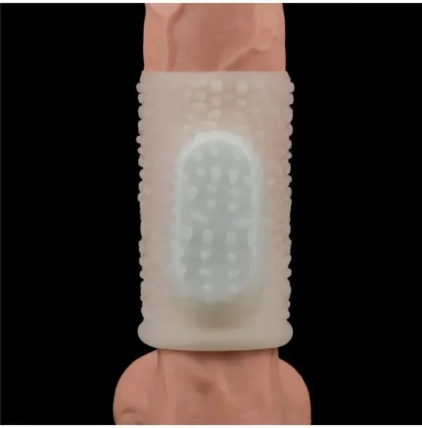 Vibrating Drip Knights Ring (White)