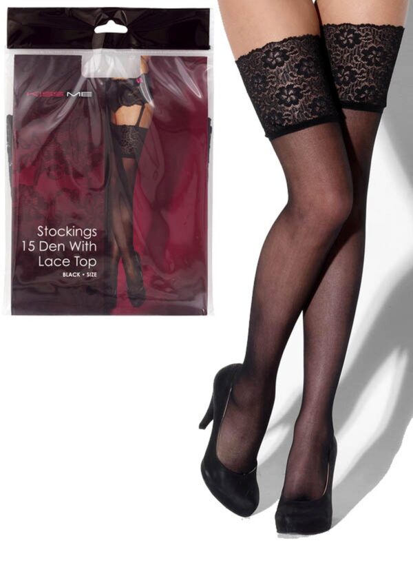 Bielizna-Pończochy Czarne S/M ""Kiss Me""