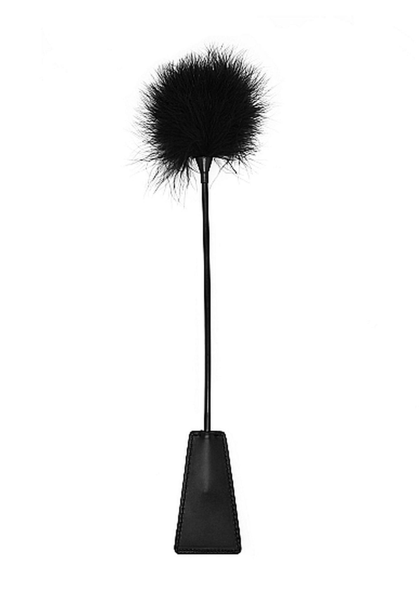 Packa BDSM Ouch! Crop With Feather – Black
