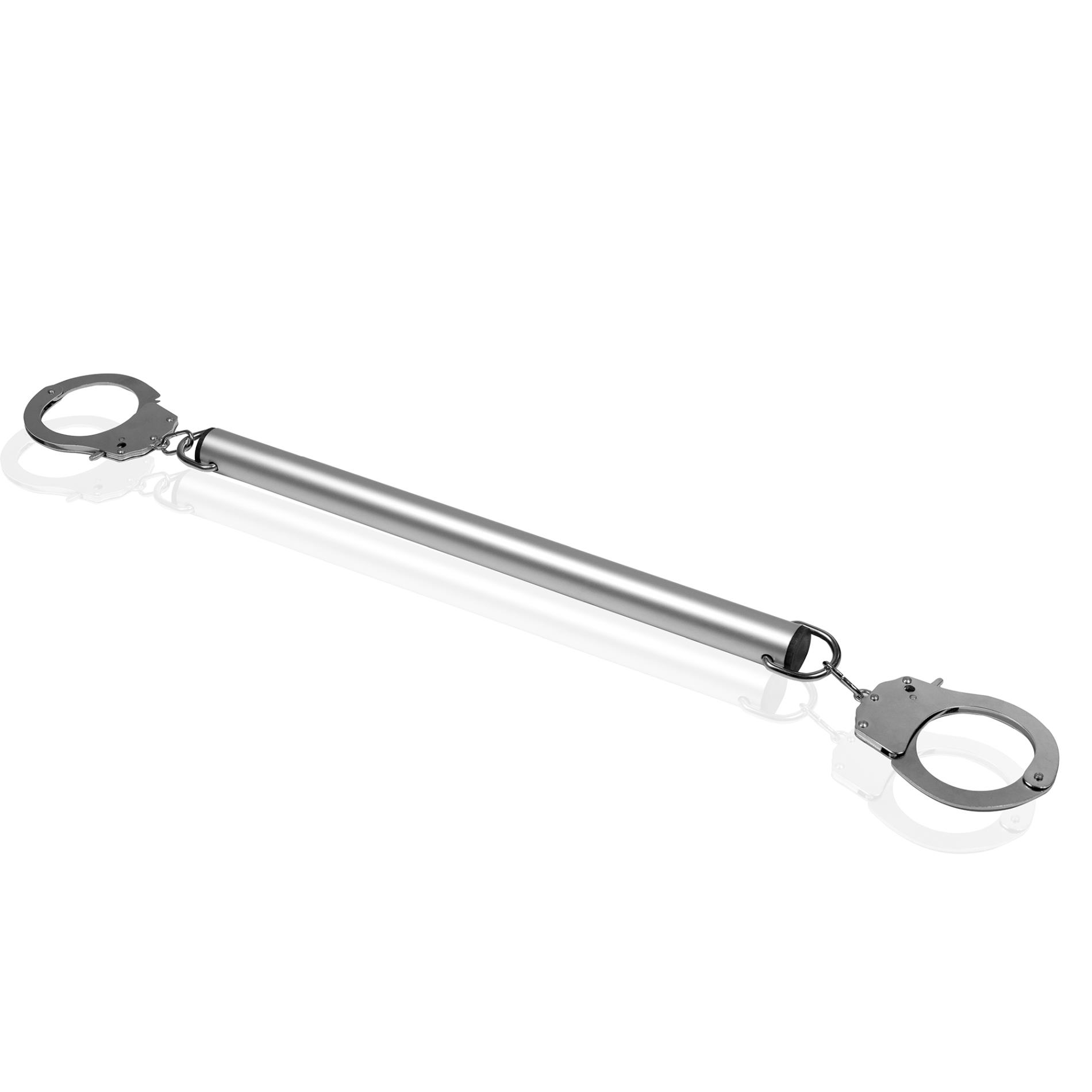 Spreader Bar with Hand or Ankle Cuffs – Silver
