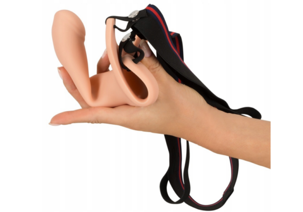 Strap-on dildo przedłużenie penisa elastyczne 26cm