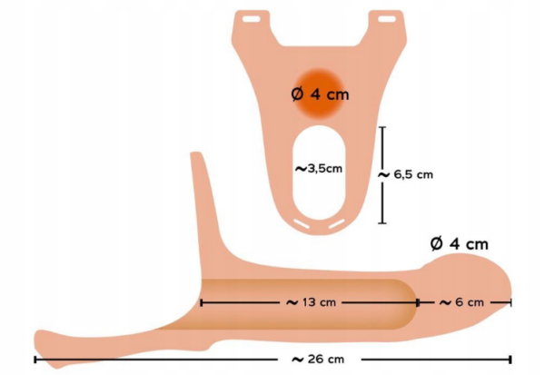 Strap-on dildo przedłużenie penisa elastyczne 26cm